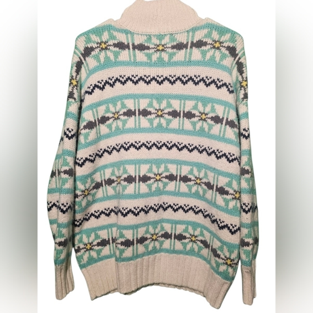 American Eagle Outfitters Multicolor Knit Sweater XS Oversized PTP 23 - Picture 4 of 5